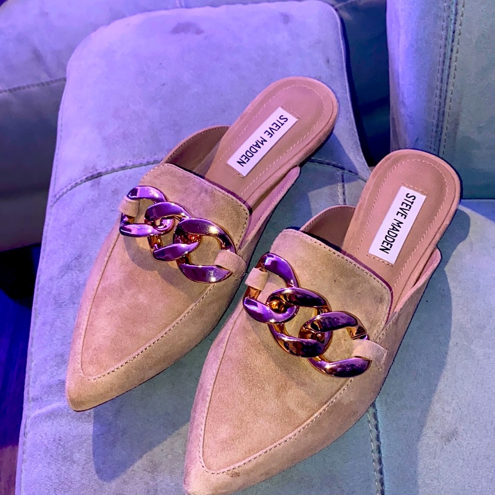 Finn Chain Pointed Toe Mule Steve Madden Bought for 90$ never worn only tried on